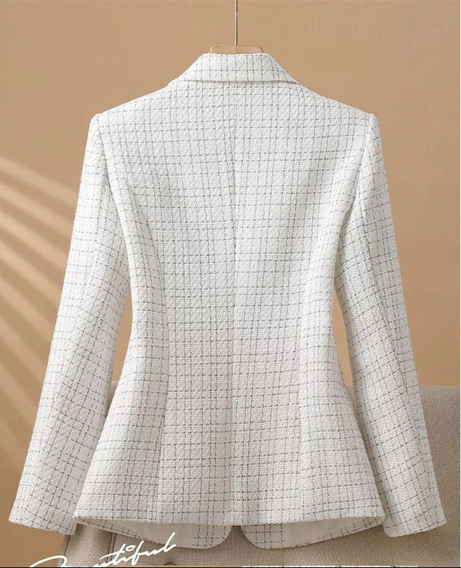 Helene Tailored Tweed Textured Blazer