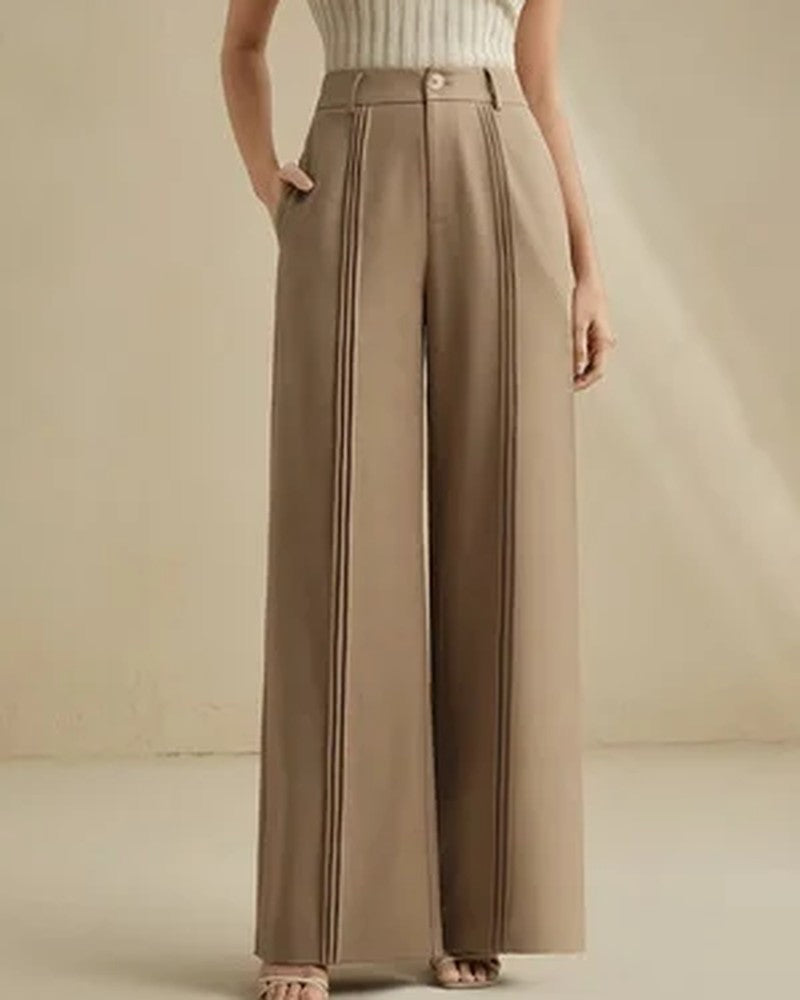 Ingrid Relaxed High-Rise Wide-Leg Pants