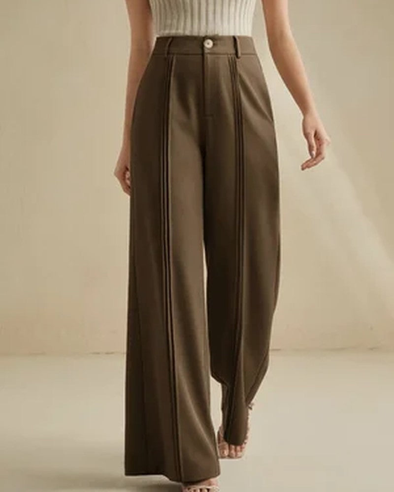 Ingrid Relaxed High-Rise Wide-Leg Pants