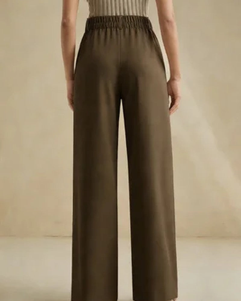 Ingrid Relaxed High-Rise Wide-Leg Pants