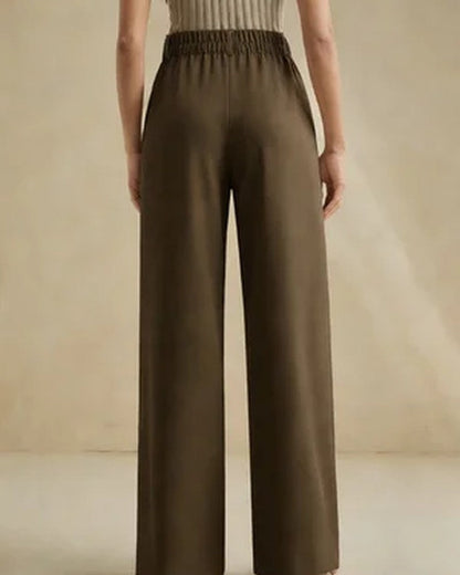 Ingrid Relaxed High-Rise Wide-Leg Pants