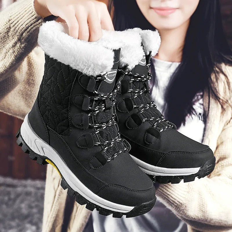 Isabel Quilted Faux Fur Winter Boots