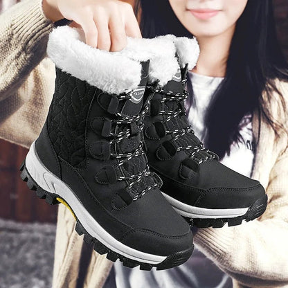 Isabel Quilted Faux Fur Winter Boots