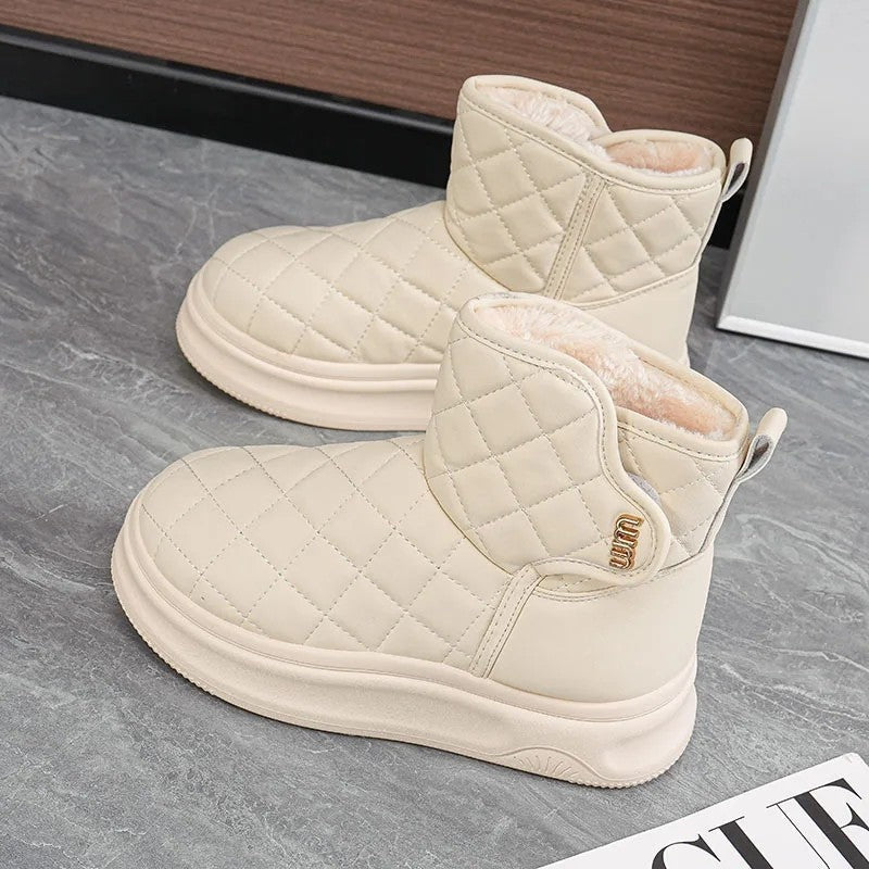 Ivelle Quilted Cozy Ankle Boots