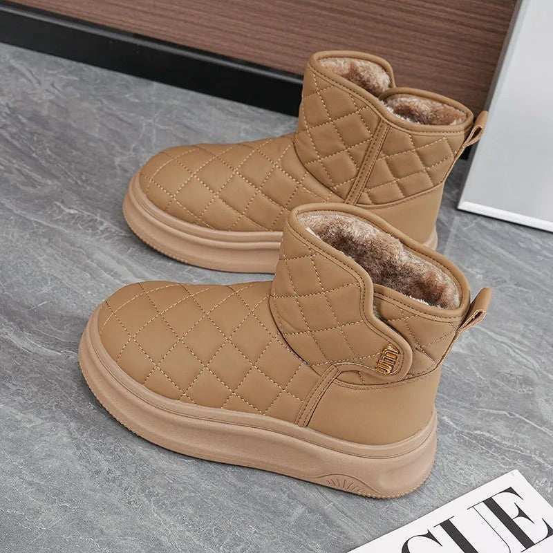 Ivelle Quilted Cozy Ankle Boots