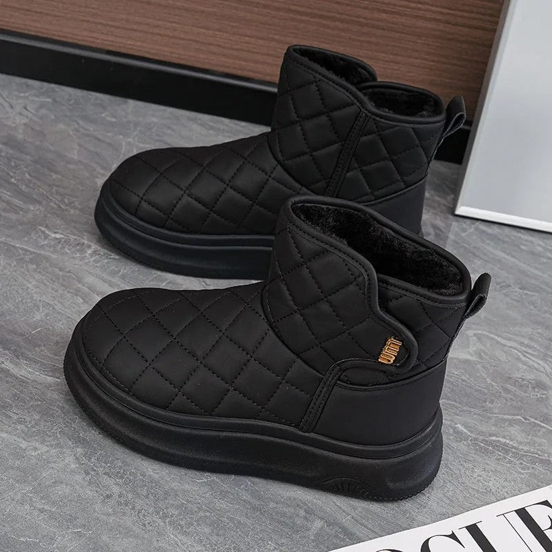 Ivelle Quilted Cozy Ankle Boots
