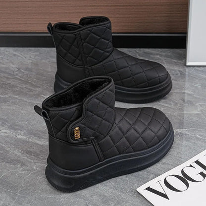 Ivelle Quilted Cozy Ankle Boots
