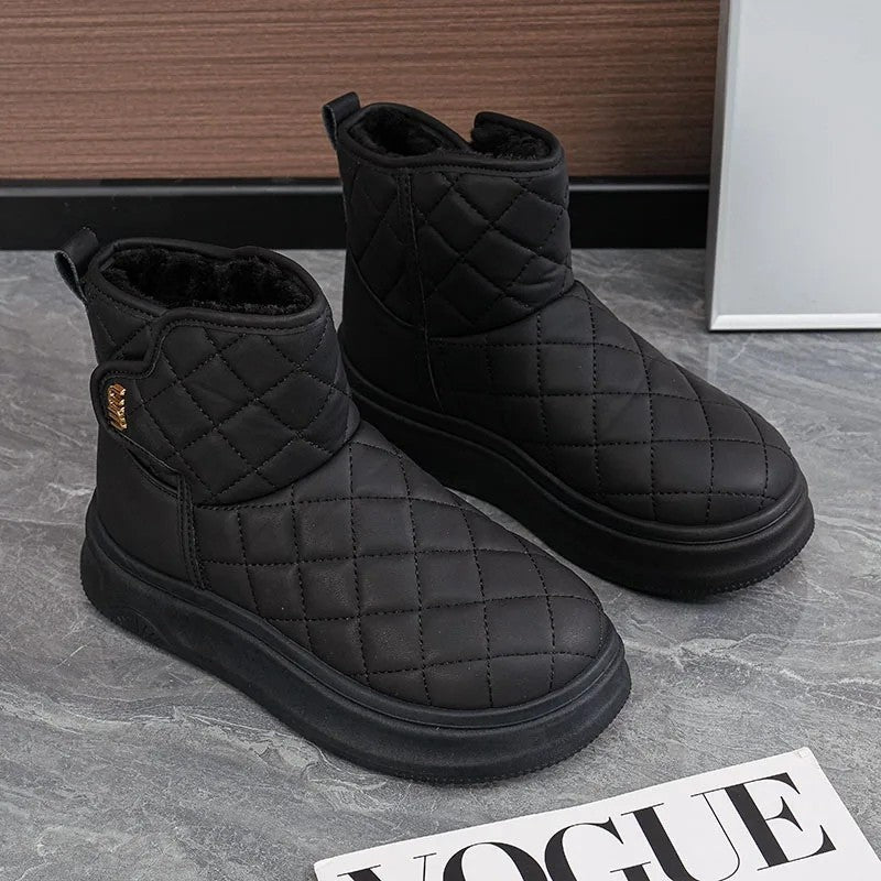 Ivelle Quilted Cozy Ankle Boots