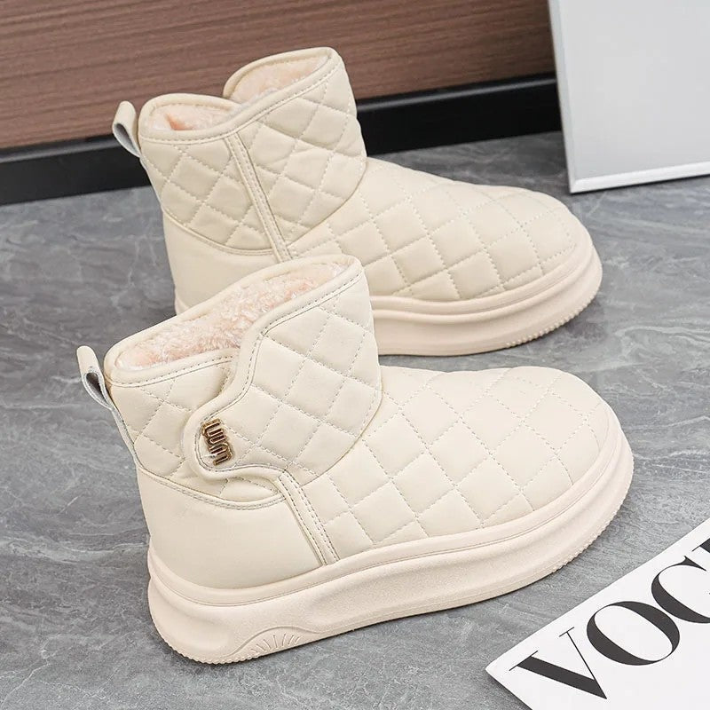 Ivelle Quilted Cozy Ankle Boots