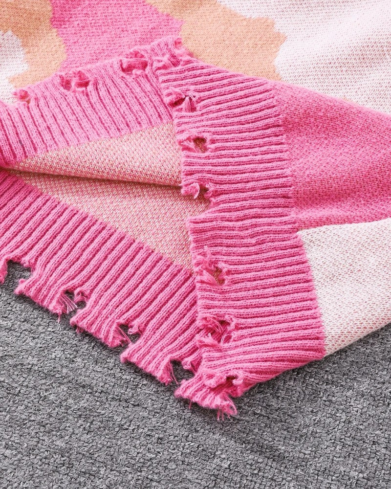 Jensen Abstract Knit Relaxed Sweater
