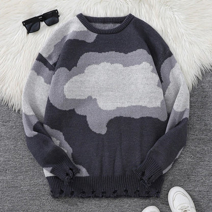 Jensen Abstract Knit Relaxed Sweater