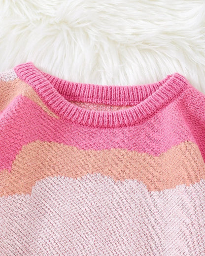 Jensen Abstract Knit Relaxed Sweater