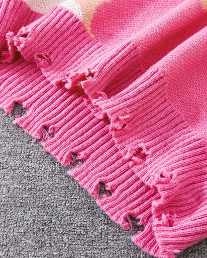Jensen Abstract Knit Relaxed Sweater