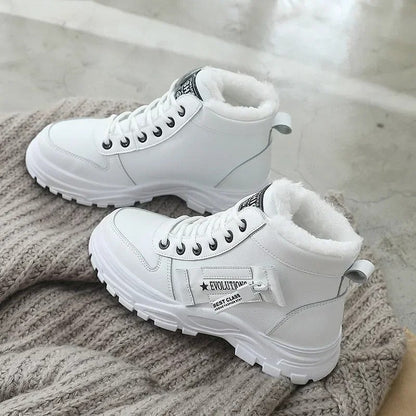 Julia Fleece Lined Platform Ankle Boots
