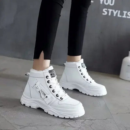 Julia Fleece Lined Platform Ankle Boots