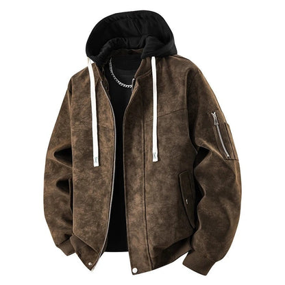 Juvano Relaxed Hooded Bomber Jacket
