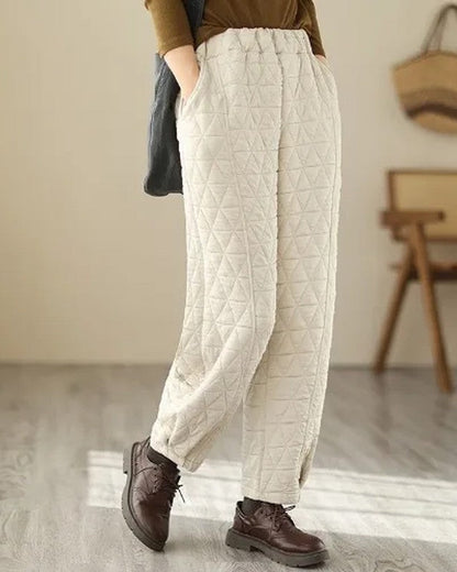 Kate Women's Quilted Relaxed Fit Pants