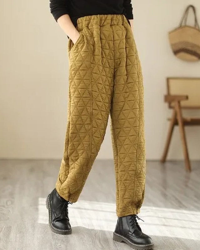 Kate Women's Quilted Relaxed Fit Pants