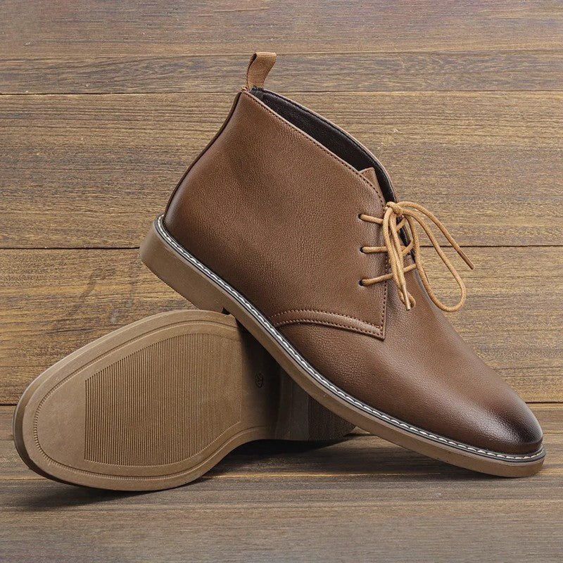 Lazaro Modern Lace-Up Chukka Boots