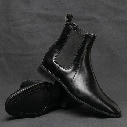 Lazaro Polished Elastic Chelsea Boots