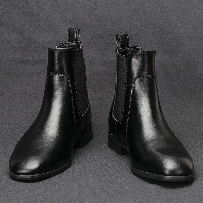 Lazaro Polished Elastic Chelsea Boots