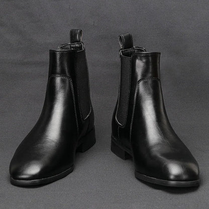 Lazaro Polished Elastic Chelsea Boots