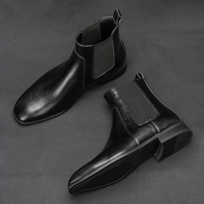 Lazaro Polished Elastic Chelsea Boots