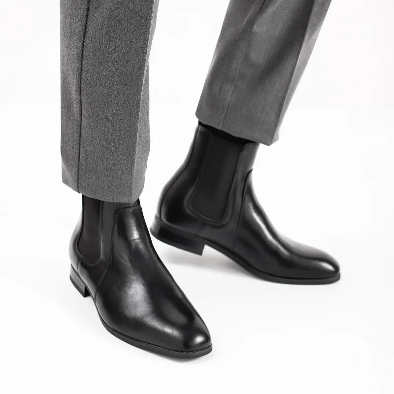 Lazaro Polished Elastic Chelsea Boots