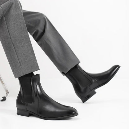 Lazaro Polished Elastic Chelsea Boots