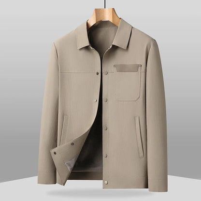 Lazaro Relaxed Lightweight Snap Jacket