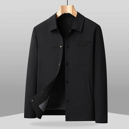 Lazaro Relaxed Lightweight Snap Jacket