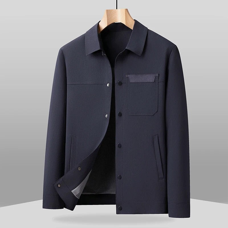Lazaro Relaxed Lightweight Snap Jacket