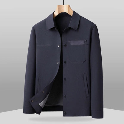 Lazaro Relaxed Lightweight Snap Jacket
