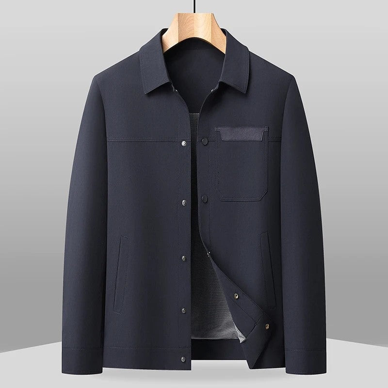 Lazaro Relaxed Lightweight Snap Jacket
