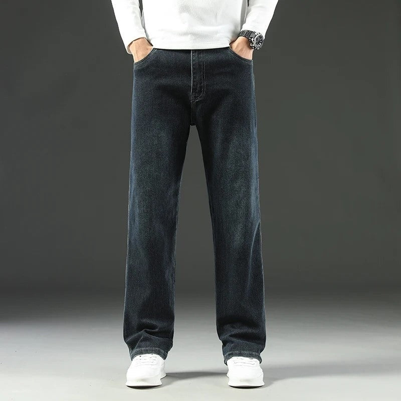 Lazvik Relaxed Straight Leg Denim Jeans