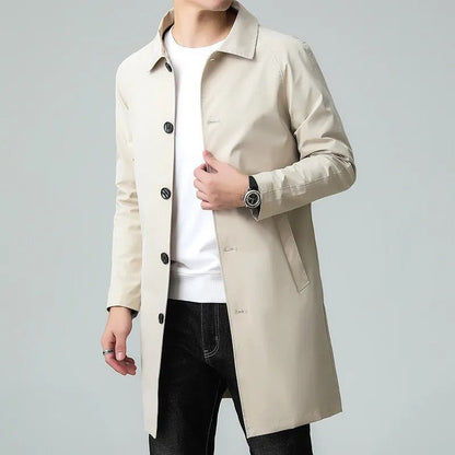 Levrox Relaxed Single-Breasted Car Coat