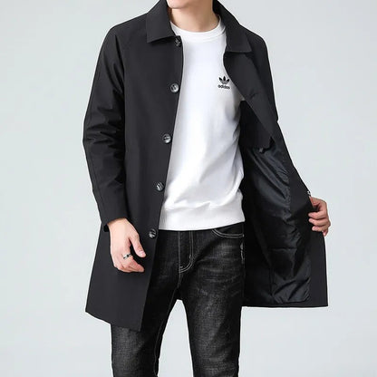 Levrox Relaxed Single-Breasted Car Coat