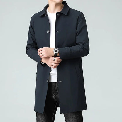 Levrox Relaxed Single-Breasted Car Coat