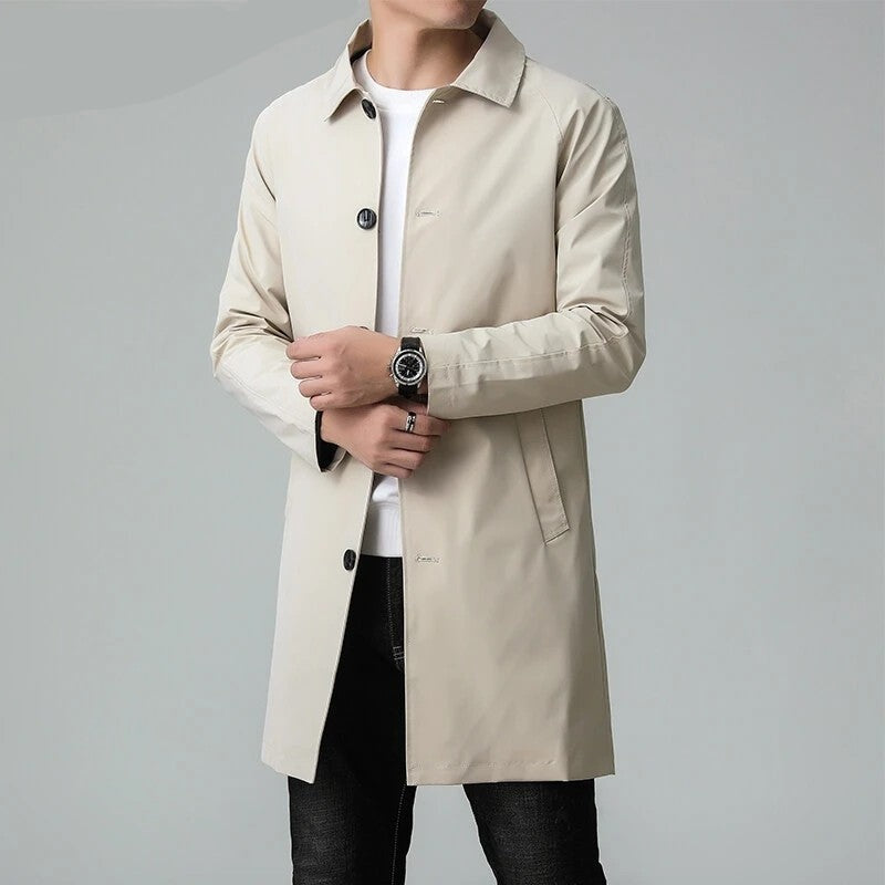 Levrox Relaxed Single-Breasted Car Coat