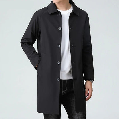 Levrox Relaxed Single-Breasted Car Coat