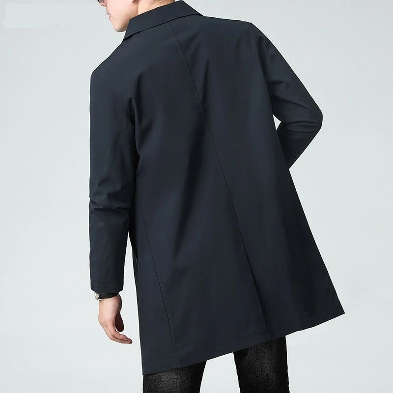Levrox Relaxed Single-Breasted Car Coat