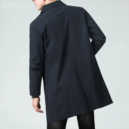 Levrox Relaxed Single-Breasted Car Coat