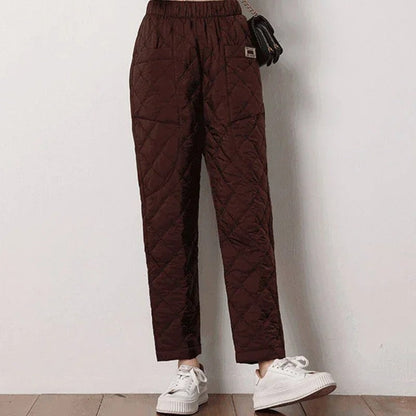 Lucy Women's Quilted Relaxed Fit Pants