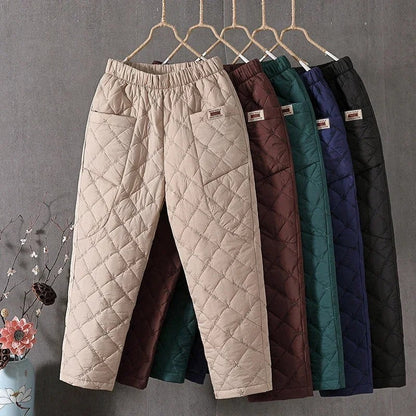 Lucy Women's Quilted Relaxed Fit Pants
