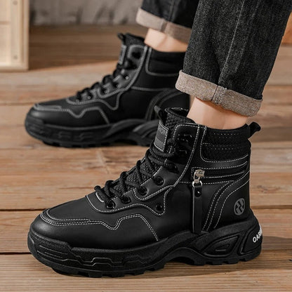 Luis High-Top Chunky Sole Sneaker Boot