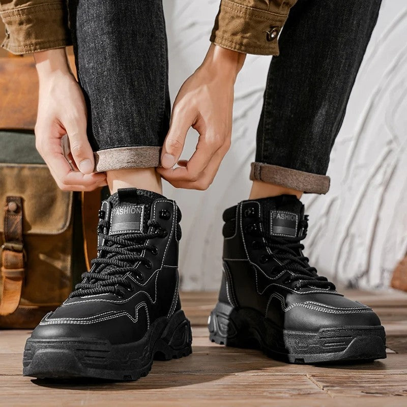 Luis High-Top Chunky Sole Sneaker Boot