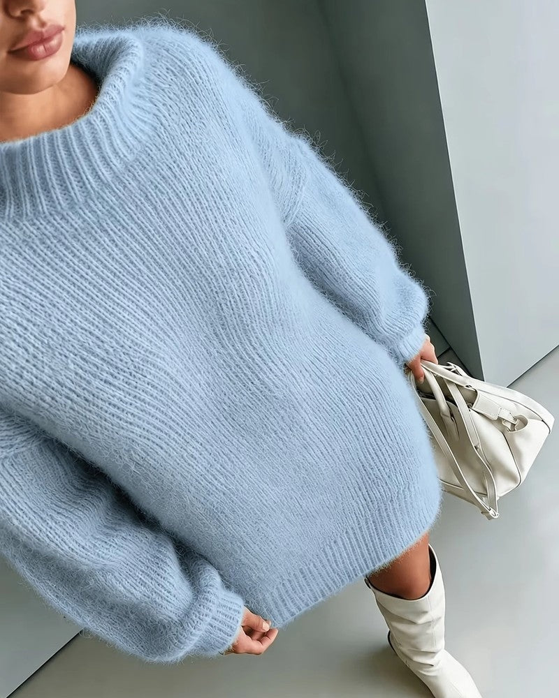 Lunara Fuzzy Knit Relaxed Sweater