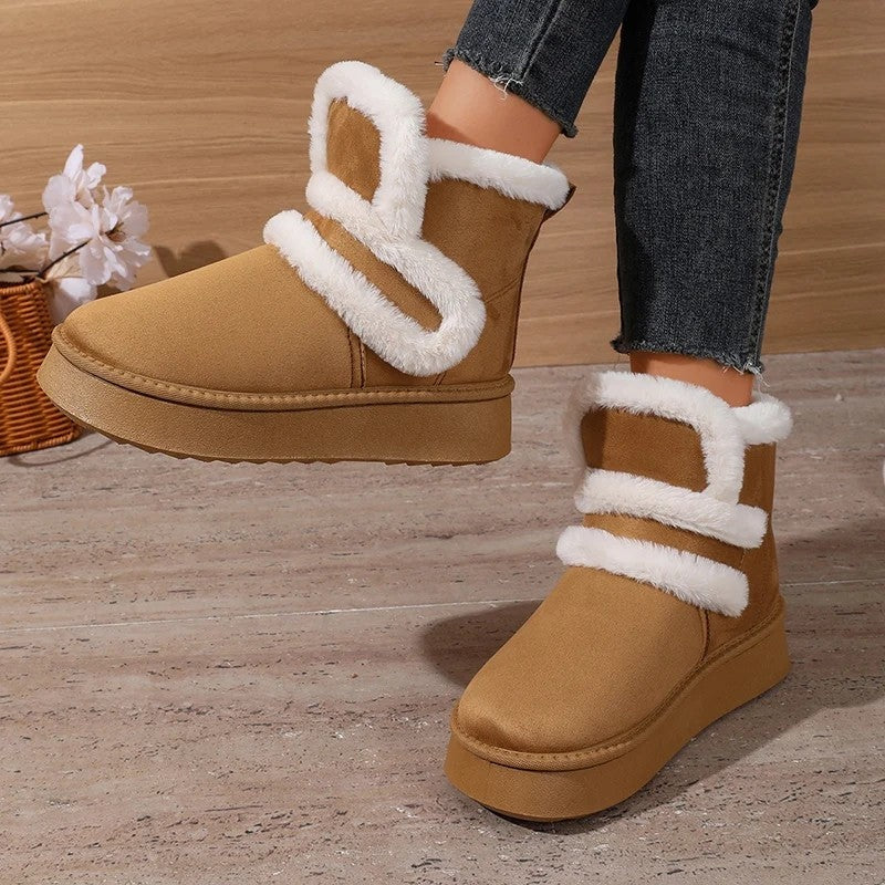 Lunari Cozy Faux Fur Ankle Boots
