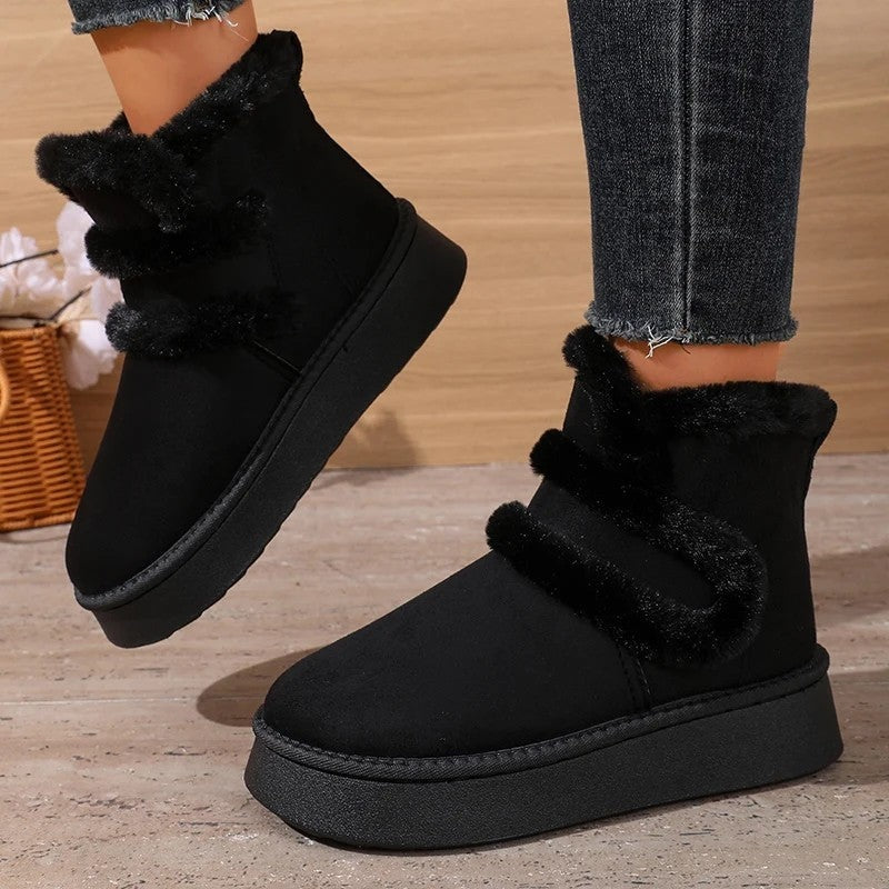 Lunari Cozy Faux Fur Ankle Boots