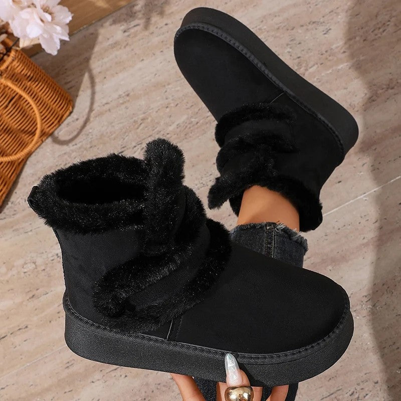 Lunari Cozy Faux Fur Ankle Boots